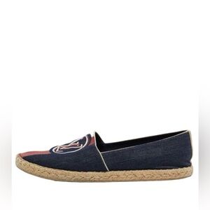 Louis  Vuitton Navy Blue Denim Postcard Espadrilles